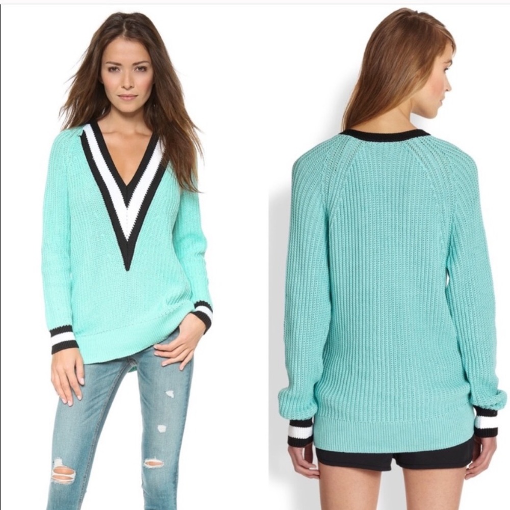 rag & bone Turquoise V-Neck Sweater
